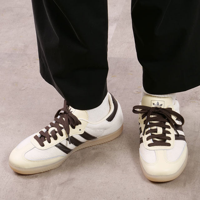 adidas Originals SAMBA OG cream white/mystery brown/gum 4 [KJ8901 FW25