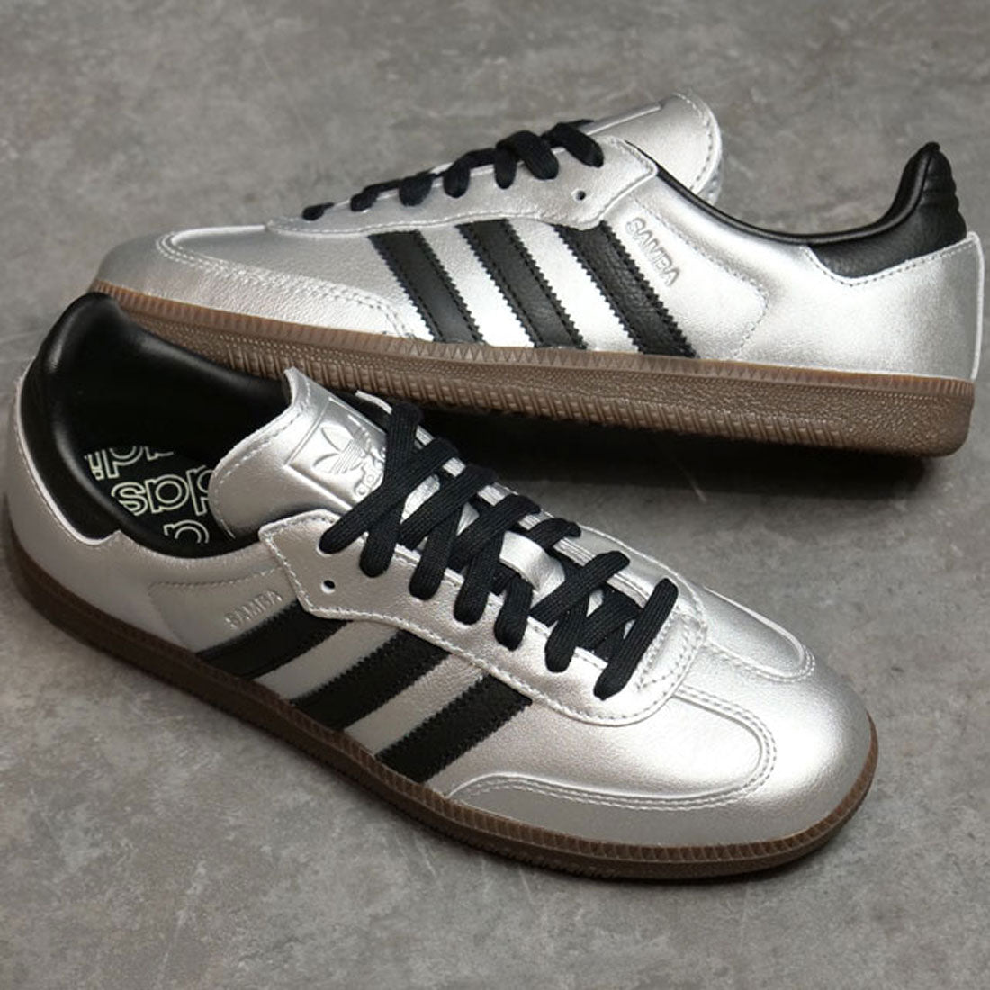 Adidas Originals SAMBA OG W silver metallic/core black/gum [JI4218]
