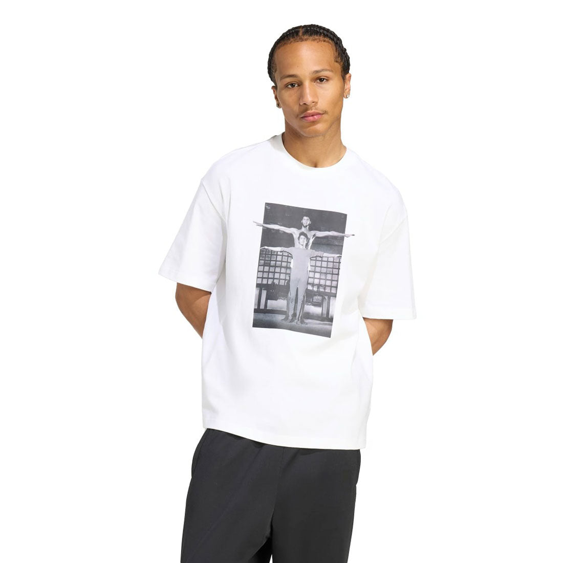 アディダス オリジナルス adidas Originals ホットショット グラフィック Tシャツ（Hot Shot Graphic Tee） （White） White