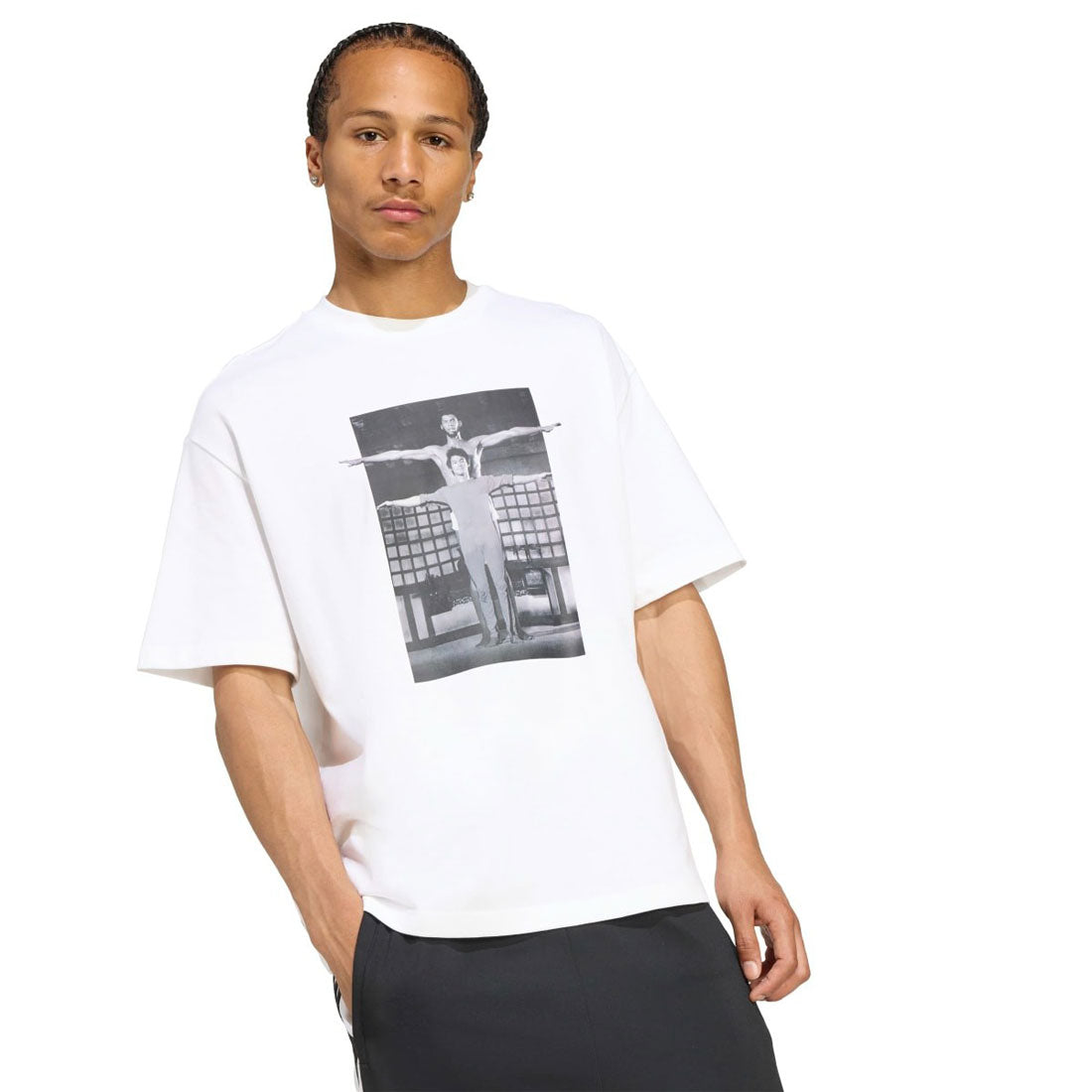 アディダス オリジナルス adidas Originals ホットショット グラフィック Tシャツ（Hot Shot Graphic Tee） （White） White