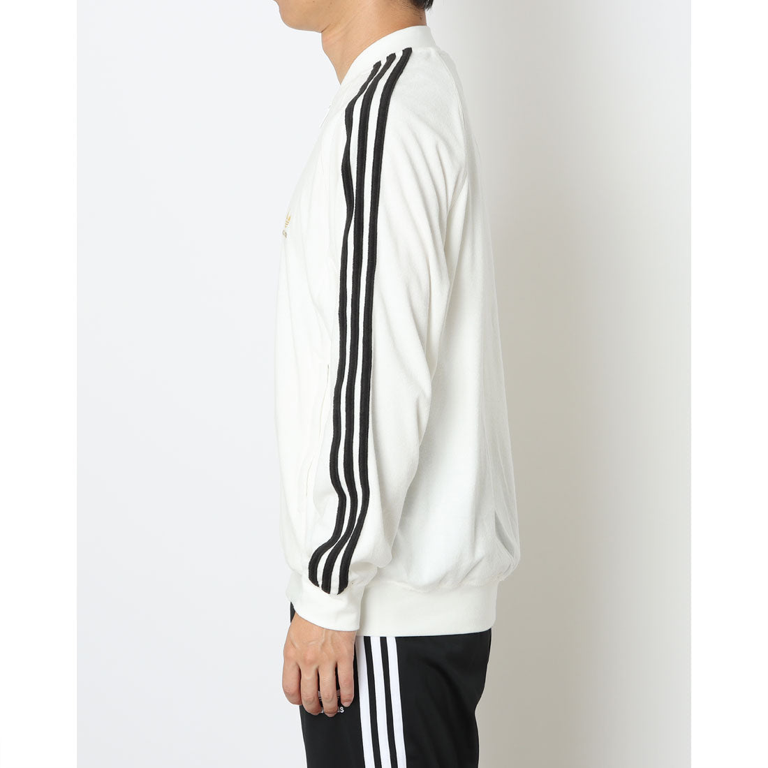 Adidas Originals terry cloth track top jersey JX8972 white men's women