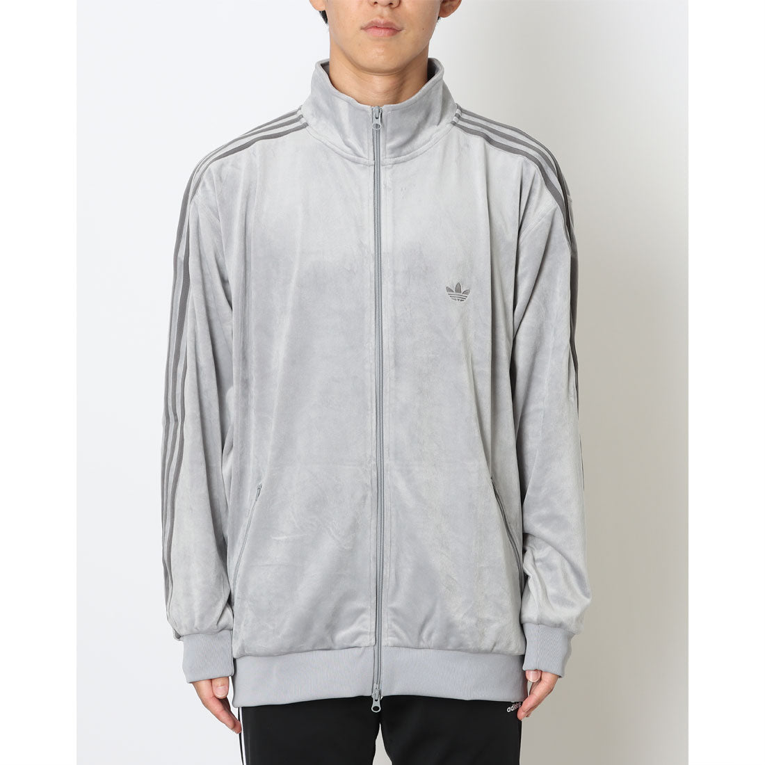 アディダス オリジナルス adidas Originals ベッケンバウアー ベロア トラックトップジャージ JM2271 シルバー メンズ レディース （LIGHT ONIX(JM2271)） LIGHT ONIX(JM2271)