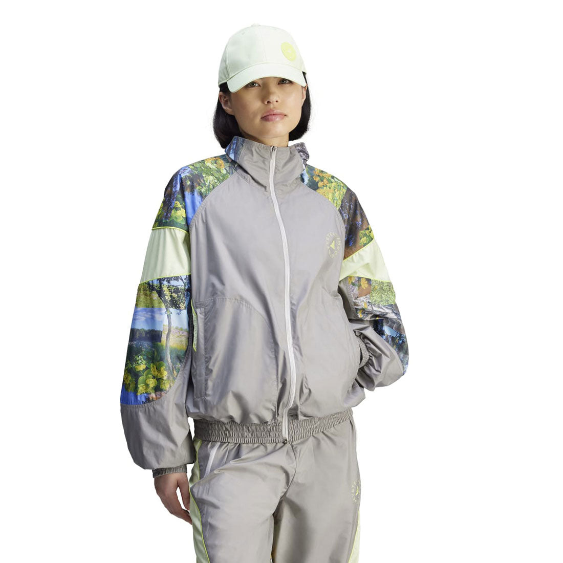 アディダス オリジナルス adidas Originals adidas Originals adidas by Stella McCartney Earth Collage Woven Trackjacket（アディダス バイ ステラ・マッカートニー アース （Dove Grey / Halo / Multicolor） Dove Grey / Halo / Multicolor