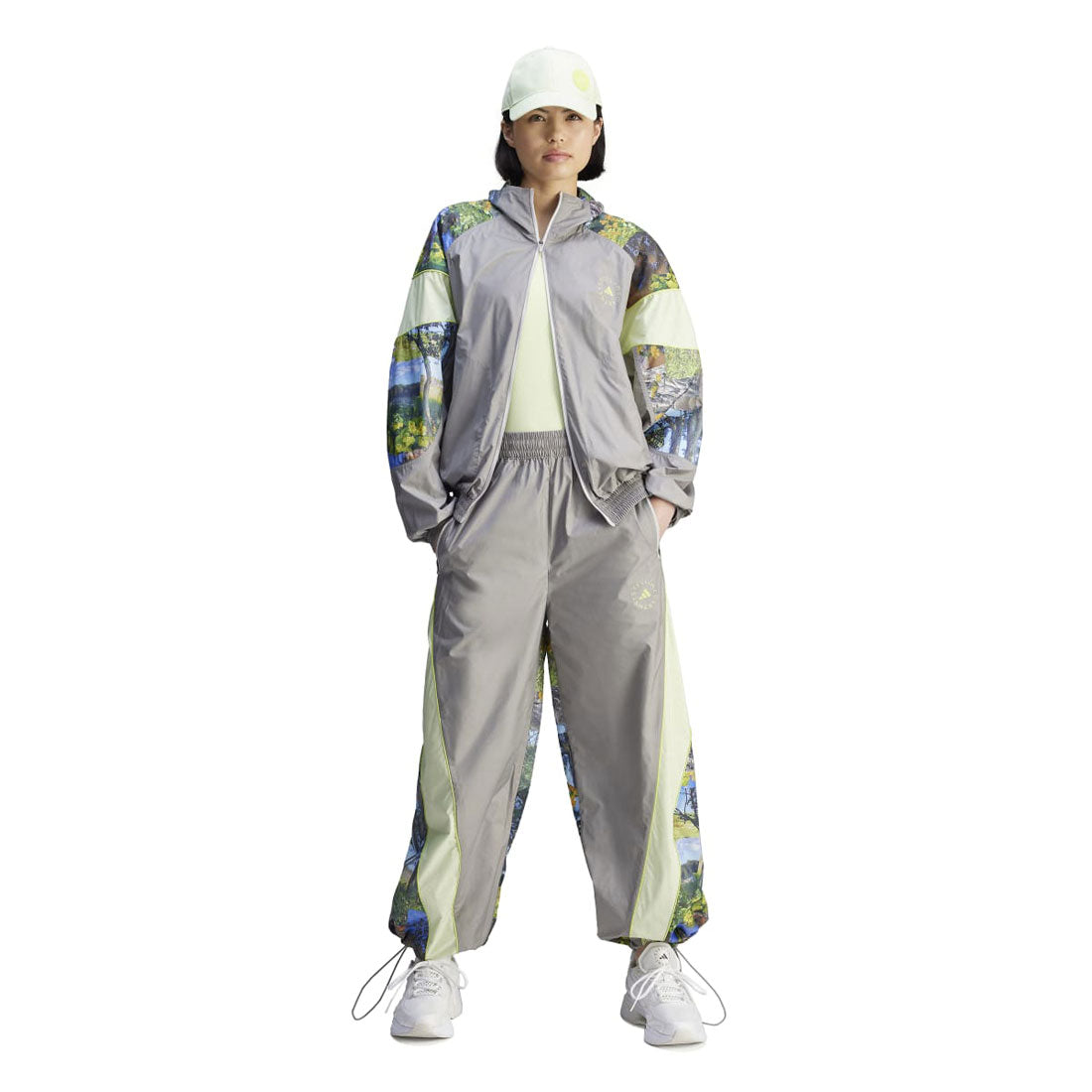 アディダス オリジナルス adidas Originals adidas Originals adidas by Stella McCartney Earth Collage Woven Trackjacket（アディダス バイ ステラ・マッカートニー アース （Dove Grey / Halo / Multicolor） Dove Grey / Halo / Multicolor