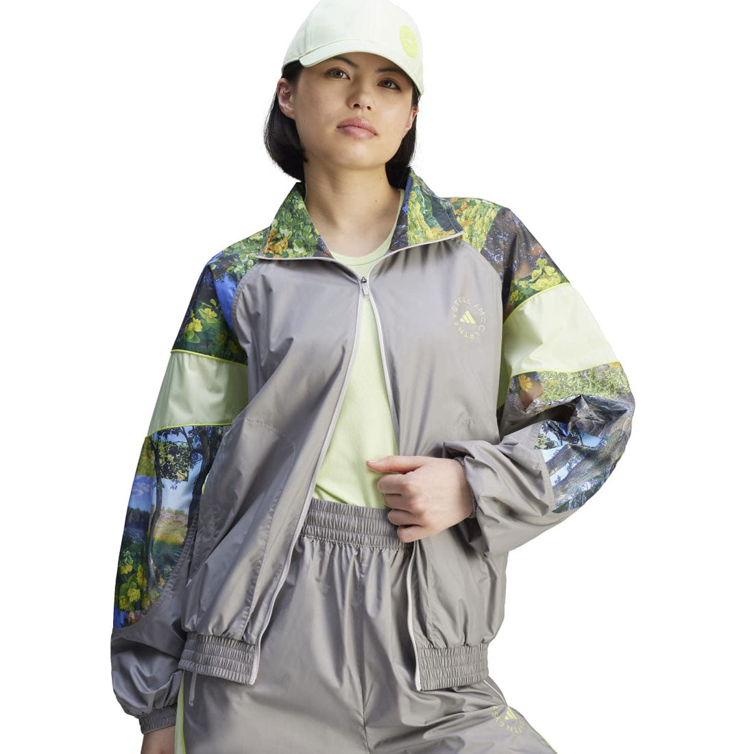 アディダス オリジナルス adidas Originals adidas Originals adidas by Stella McCartney Earth Collage Woven Trackjacket（アディダス バイ ステラ・マッカートニー アース （Dove Grey / Halo / Multicolor） Dove Grey / Halo / Multicolor