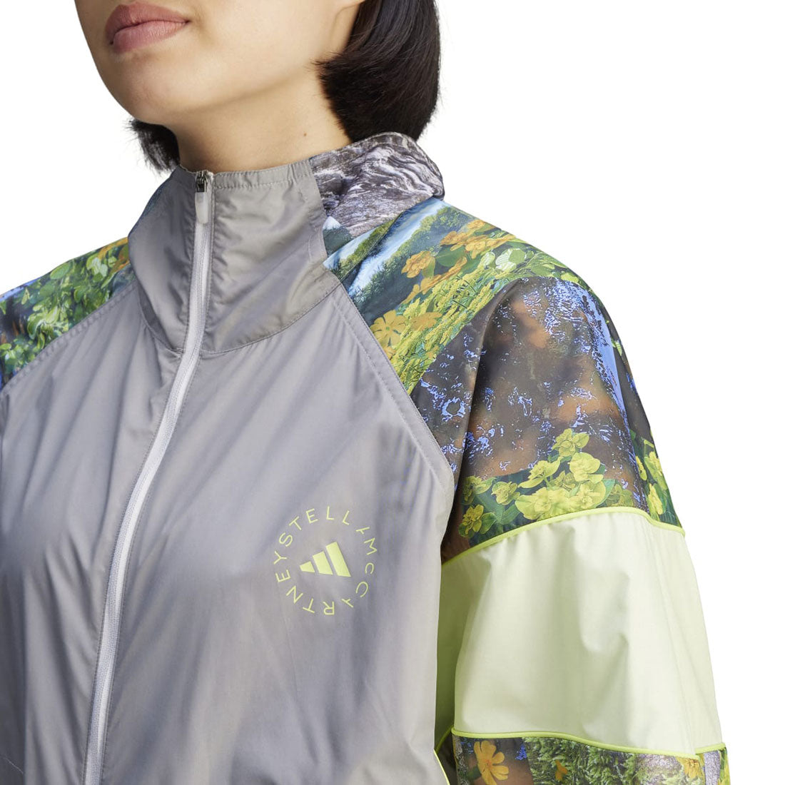 アディダス オリジナルス adidas Originals adidas Originals adidas by Stella McCartney Earth Collage Woven Trackjacket（アディダス バイ ステラ・マッカートニー アース （Dove Grey / Halo / Multicolor） Dove Grey / Halo / Multicolor