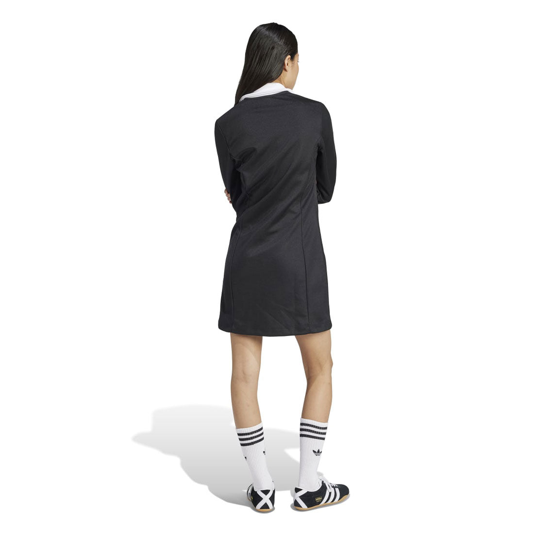 アディダス オリジナルス adidas Originals adidas Originals ADICOLOR  3 STRIPES TRACK DRESS（アディダスオリジナルス アディカラー スリーストライプス トラックトップ ワンピース） （Black） Black