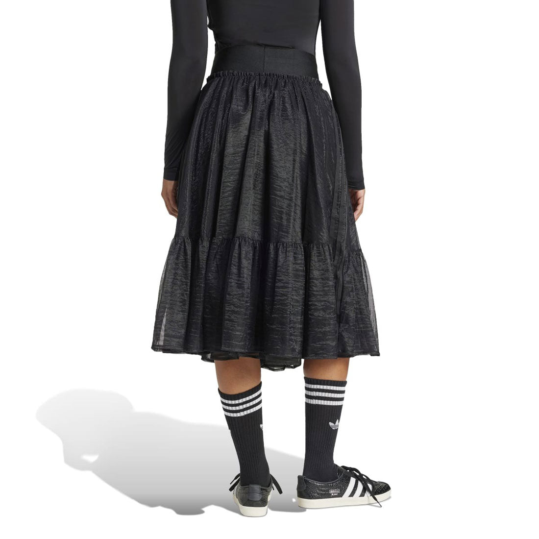 アディダス オリジナルス adidas Originals ウエストバンド チュール マキシスカート（WAISTBAND TULLE MAXI SKIRT） （Black） Black