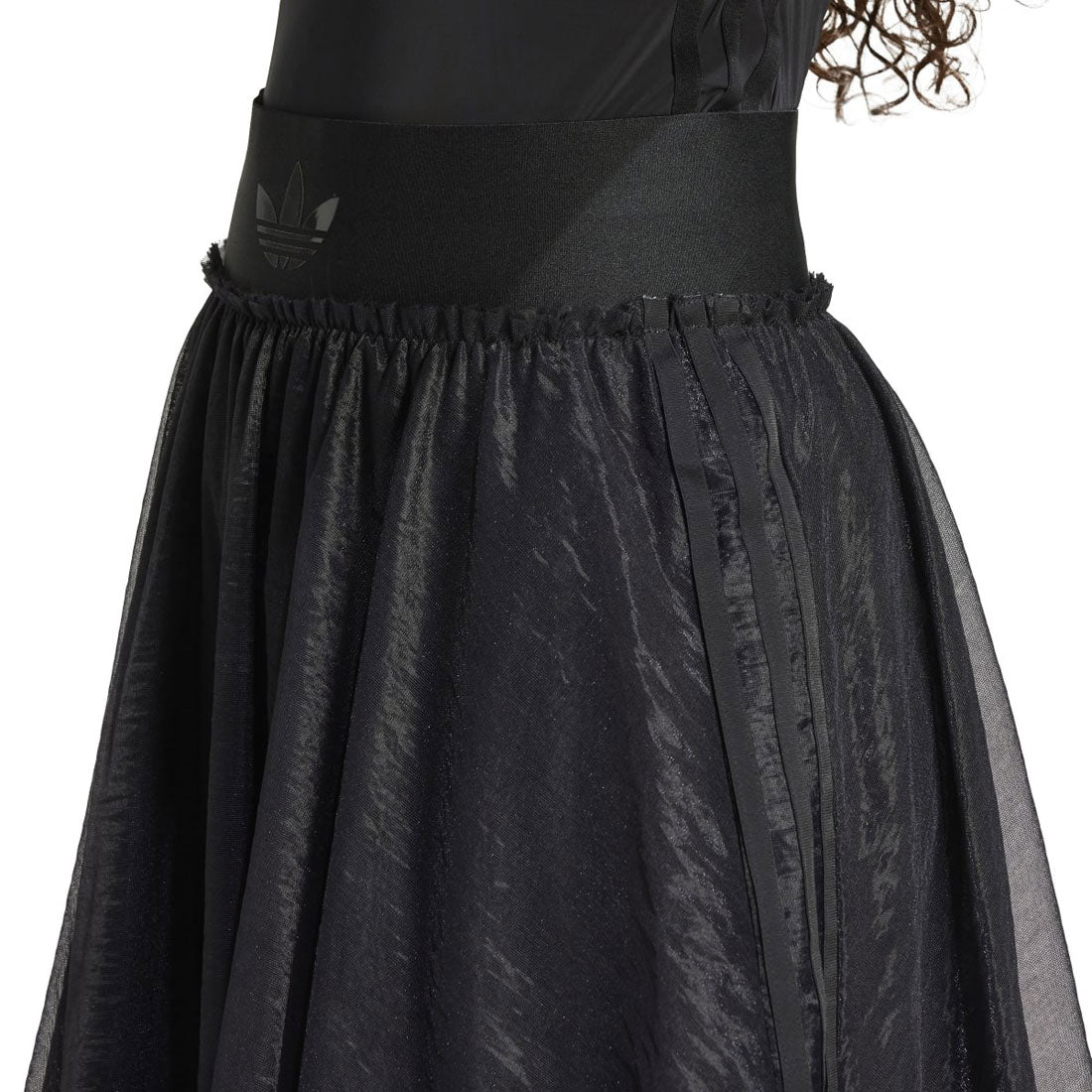 アディダス オリジナルス adidas Originals ウエストバンド チュール マキシスカート（WAISTBAND TULLE MAXI SKIRT） （Black） Black