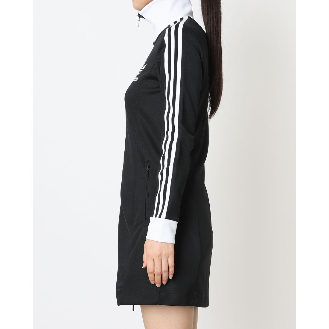 アディダス オリジナルス adidas Originals アディカラー スリーストライプス トラックトップ ワンピース JC5778 ジャージ レディース （Black(JC5778)） Black(JC5778)