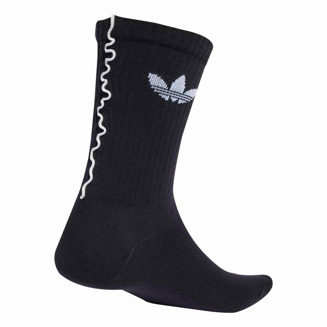 アディダス オリジナルス adidas Originals フリル クルーソックス 2足組（RUFFLE CREW SOCKS 2 PAIRS） （White / Black） White / Black