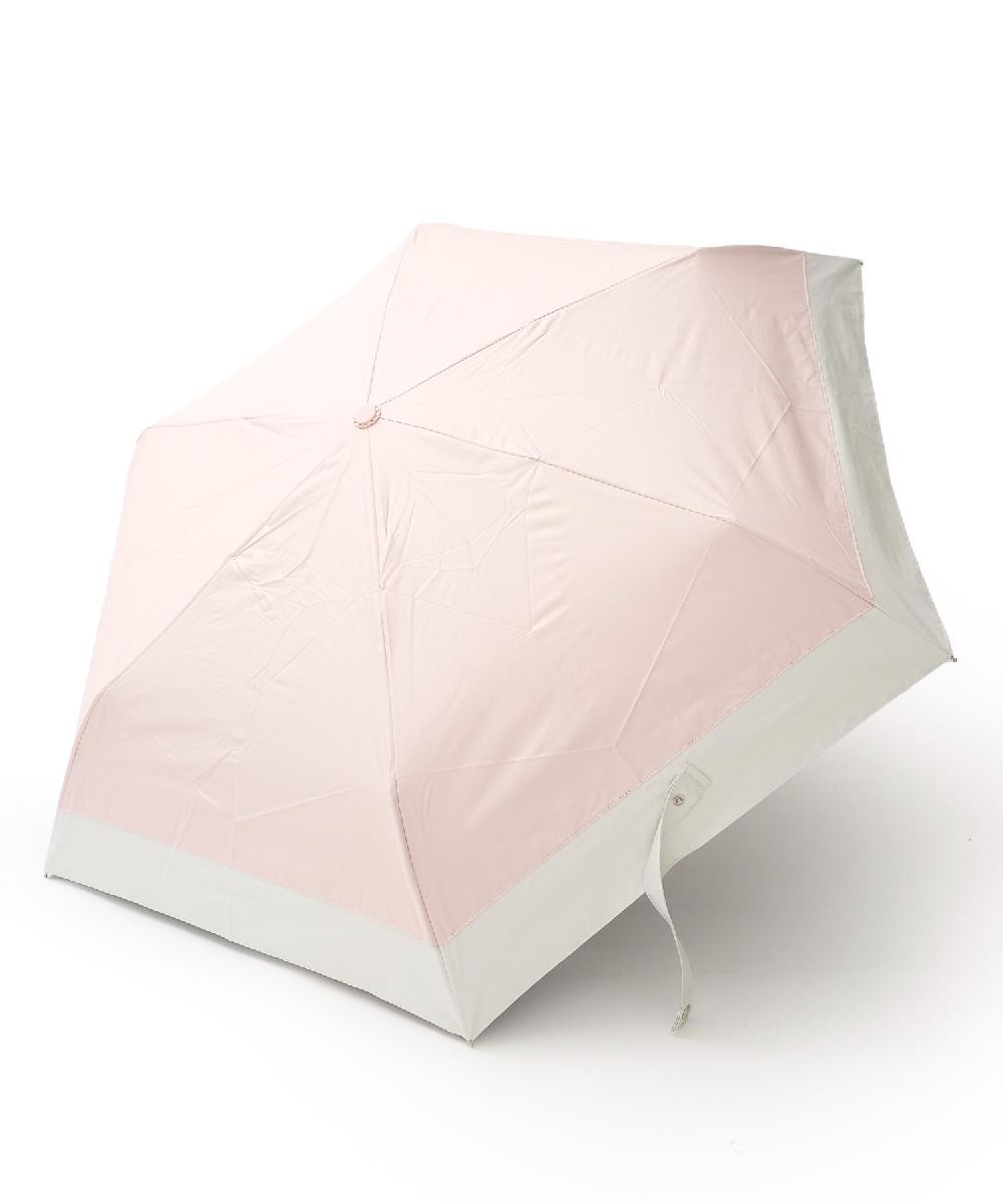 アドポーション ADPOSION 晴雨兼用 53㎝ UV バイカラー 自動開閉 折畳み傘 日傘 （ピンク） ピンク