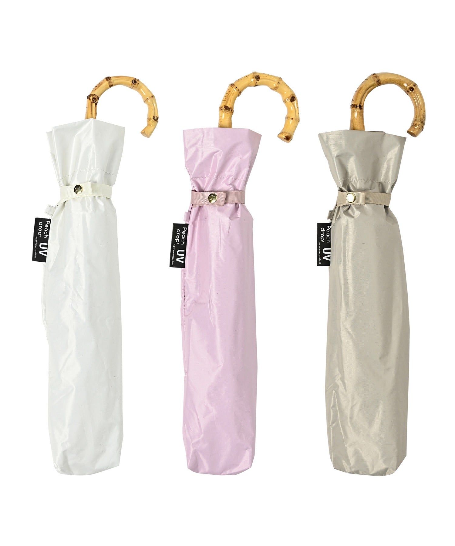アドポーション ADPOSION 【日傘 晴雨兼用】Peachdrop sun shade 2steps mini 50㎝ （ピンク） ピンク