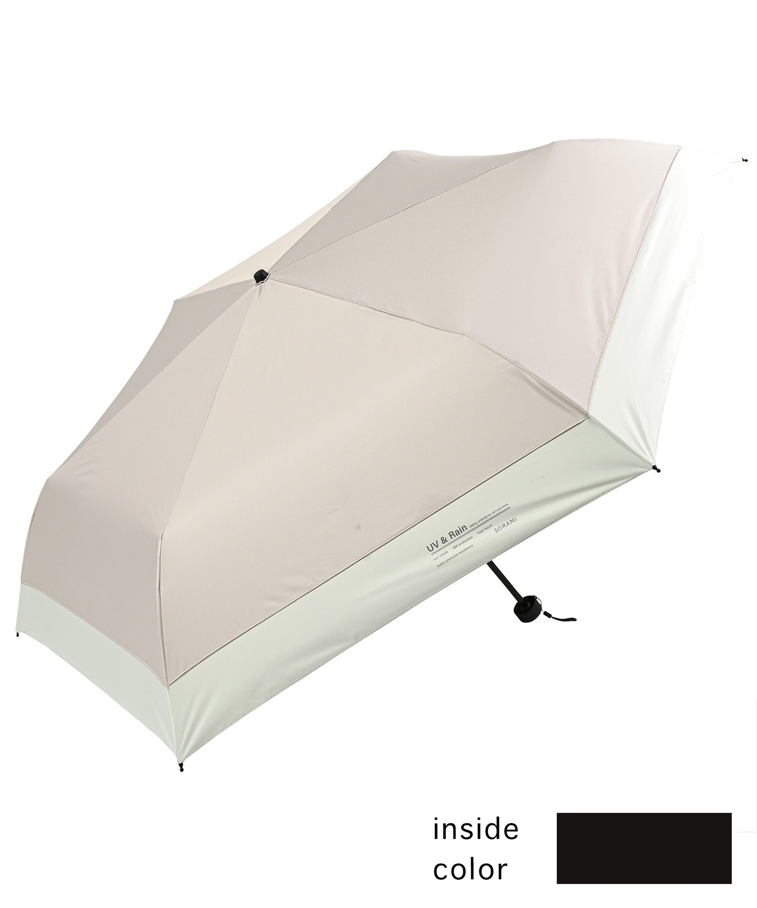 アドポーション ADPOSION 【日傘 晴雨兼用】sun shade bicolor 60㎝ （ベージュ） ベージュ