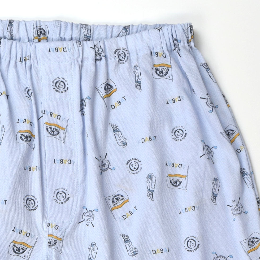 アダバット リラックスウェア　アンダーウェア adabat RELAX WEAR / UNDER WEAR 半袖布帛パジャマ （ブルー） ブルー