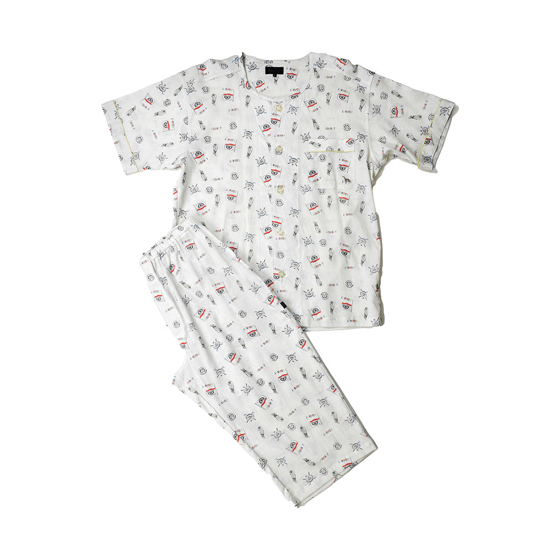 アダバット リラックスウェア　アンダーウェア adabat RELAX WEAR / UNDER WEAR 半袖布帛パジャマ （イエロー） イエロー