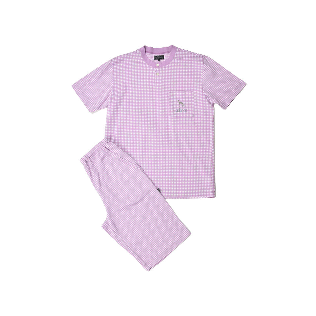 アダバット リラックスウェア　アンダーウェア adabat RELAX WEAR / UNDER WEAR 半袖ニットパジャマ （ラベンダー） ラベンダー