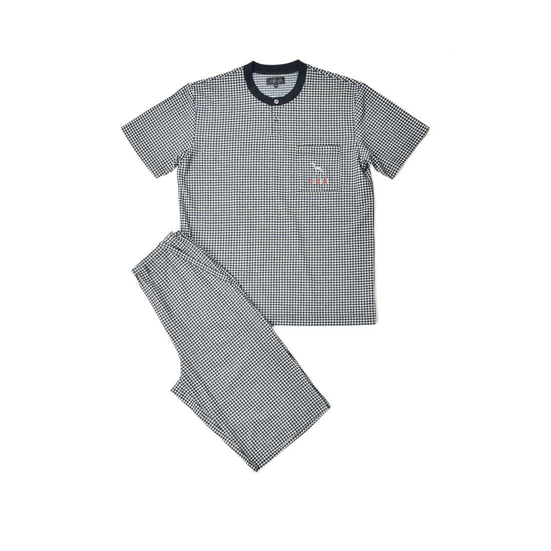 アダバット リラックスウェア　アンダーウェア adabat RELAX WEAR / UNDER WEAR 半袖ニットパジャマ （クロ） クロ