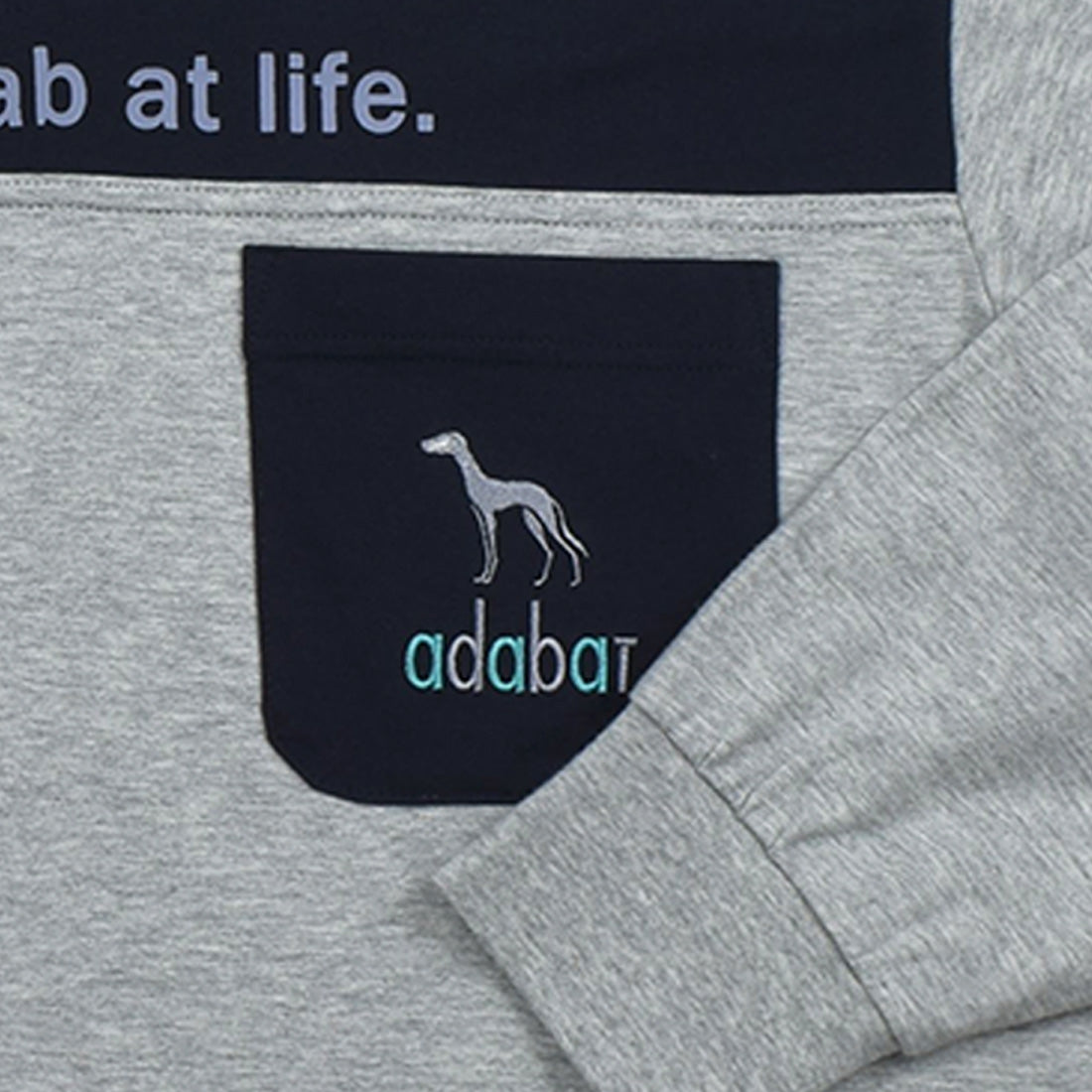 アダバット リラックスウェア　アンダーウェア adabat RELAX WEAR / UNDER WEAR 長袖ヘンリーネックパジャマ （モクグレー） モクグレー