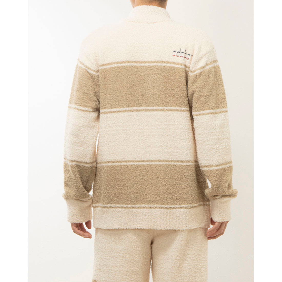 adabat RELAX WEAR / UNDER WEAR Mohair yarn zip-up jacket