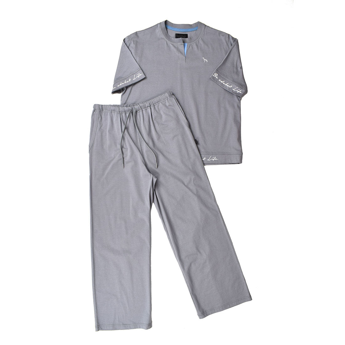 アダバット リラックスウェア　アンダーウェア adabat RELAX WEAR / UNDER WEAR 婦人半袖ニットパジャマ （チャコール） チャコール