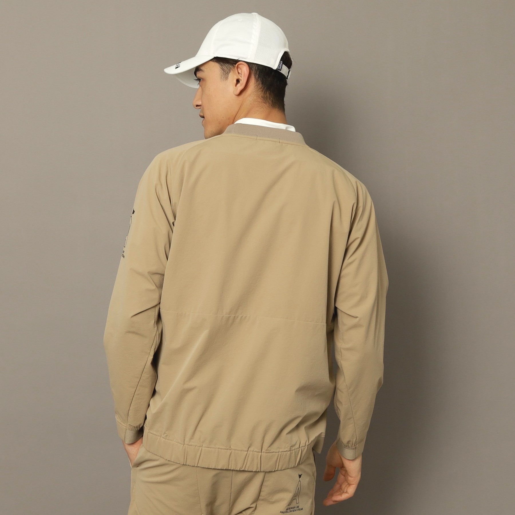 アダバット ストリーム ADABAT STREAM 撥水加工 テックスブリッドストレッチ プルオーバー （ピンクベージュ(053)） ピンクベージュ(053)