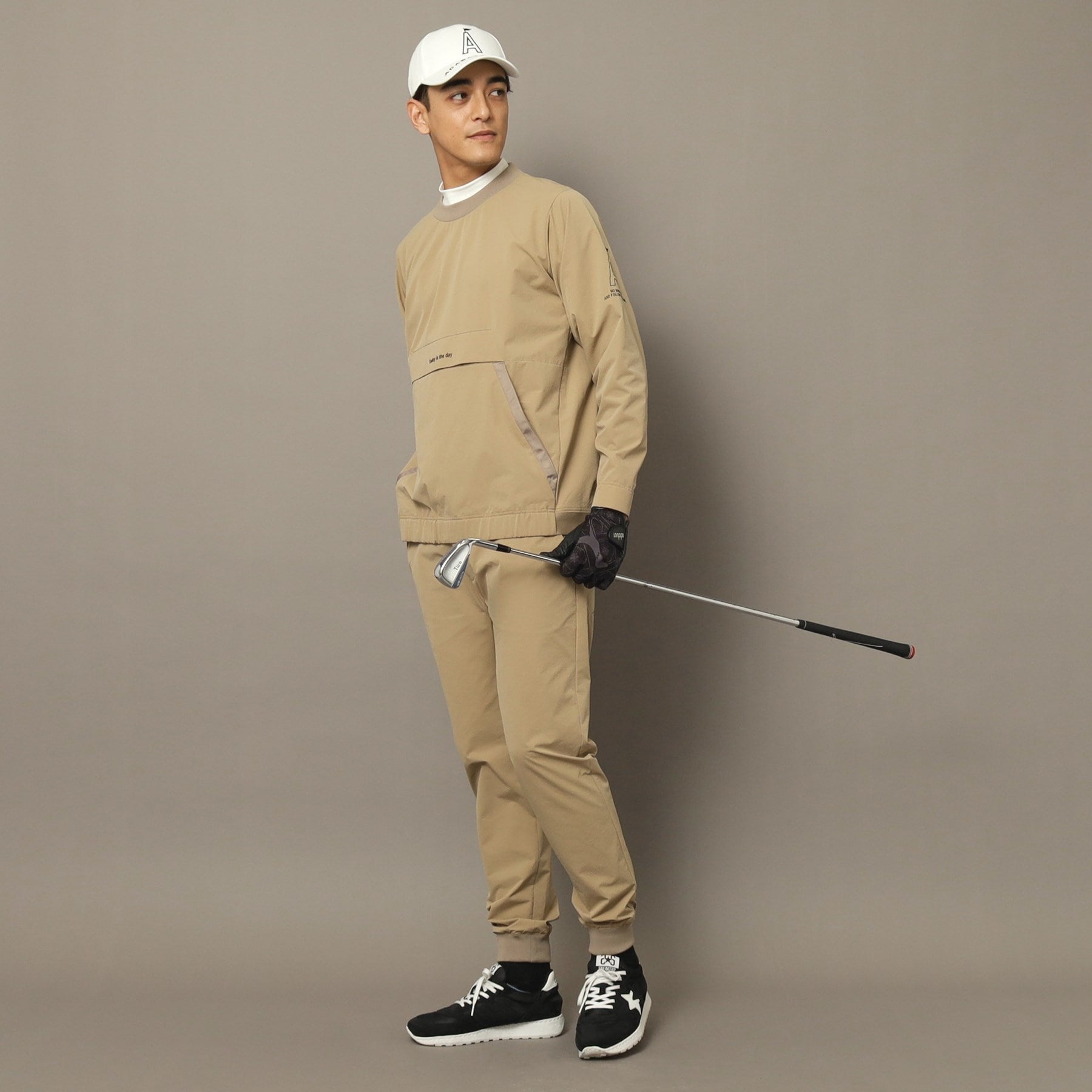 アダバット ストリーム ADABAT STREAM 撥水加工 テックスブリッドストレッチ プルオーバー （ピンクベージュ(053)） ピンクベージュ(053)