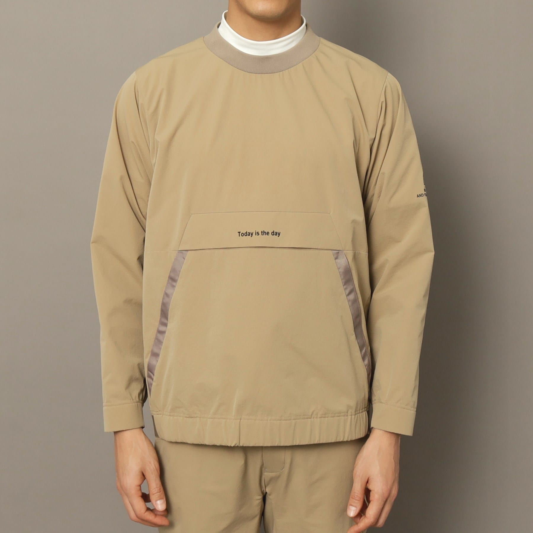 アダバット ストリーム ADABAT STREAM 撥水加工 テックスブリッドストレッチ プルオーバー （ピンクベージュ(053)） ピンクベージュ(053)