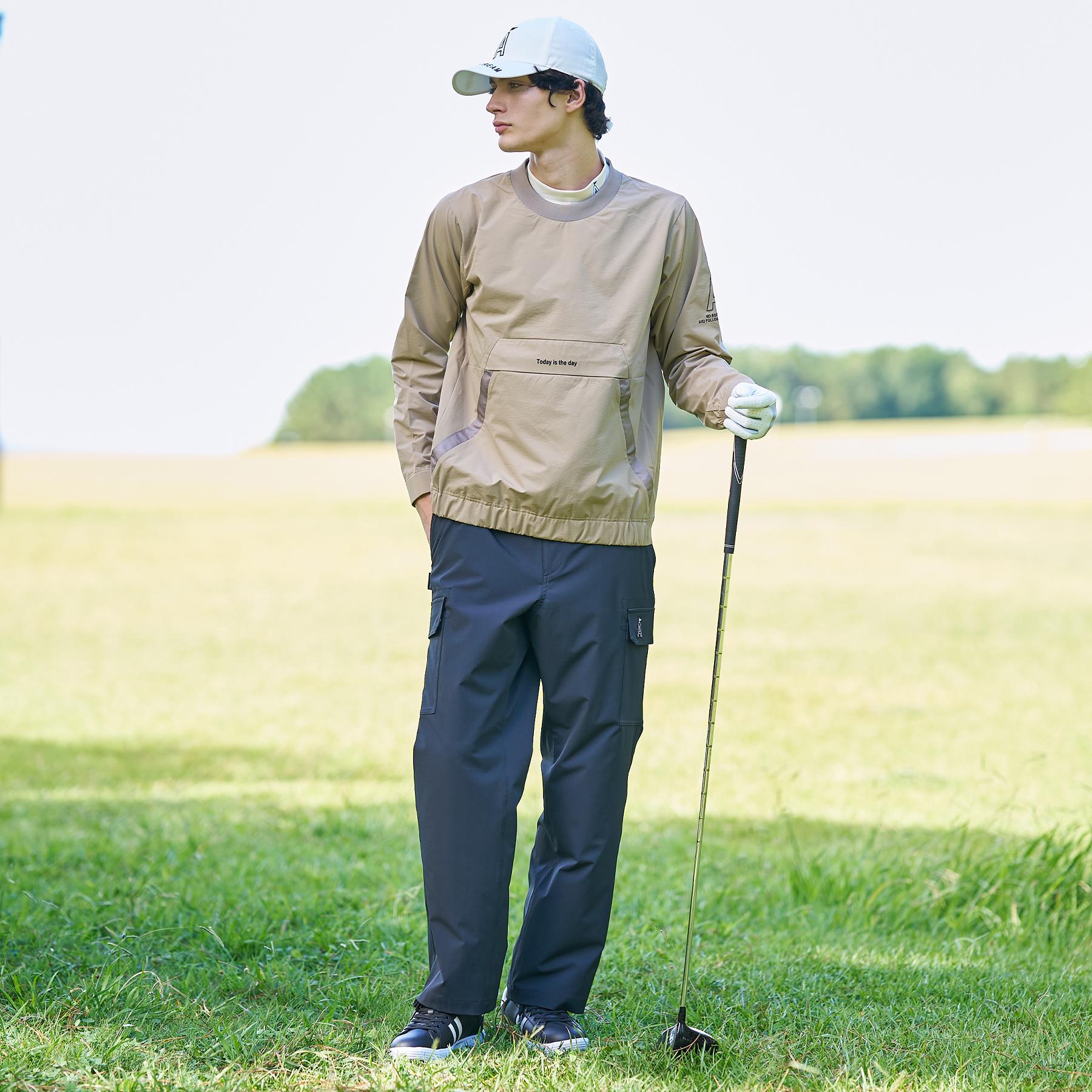 アダバット ストリーム ADABAT STREAM 撥水加工 テックスブリッドストレッチ プルオーバー （ピンクベージュ(053)） ピンクベージュ(053)