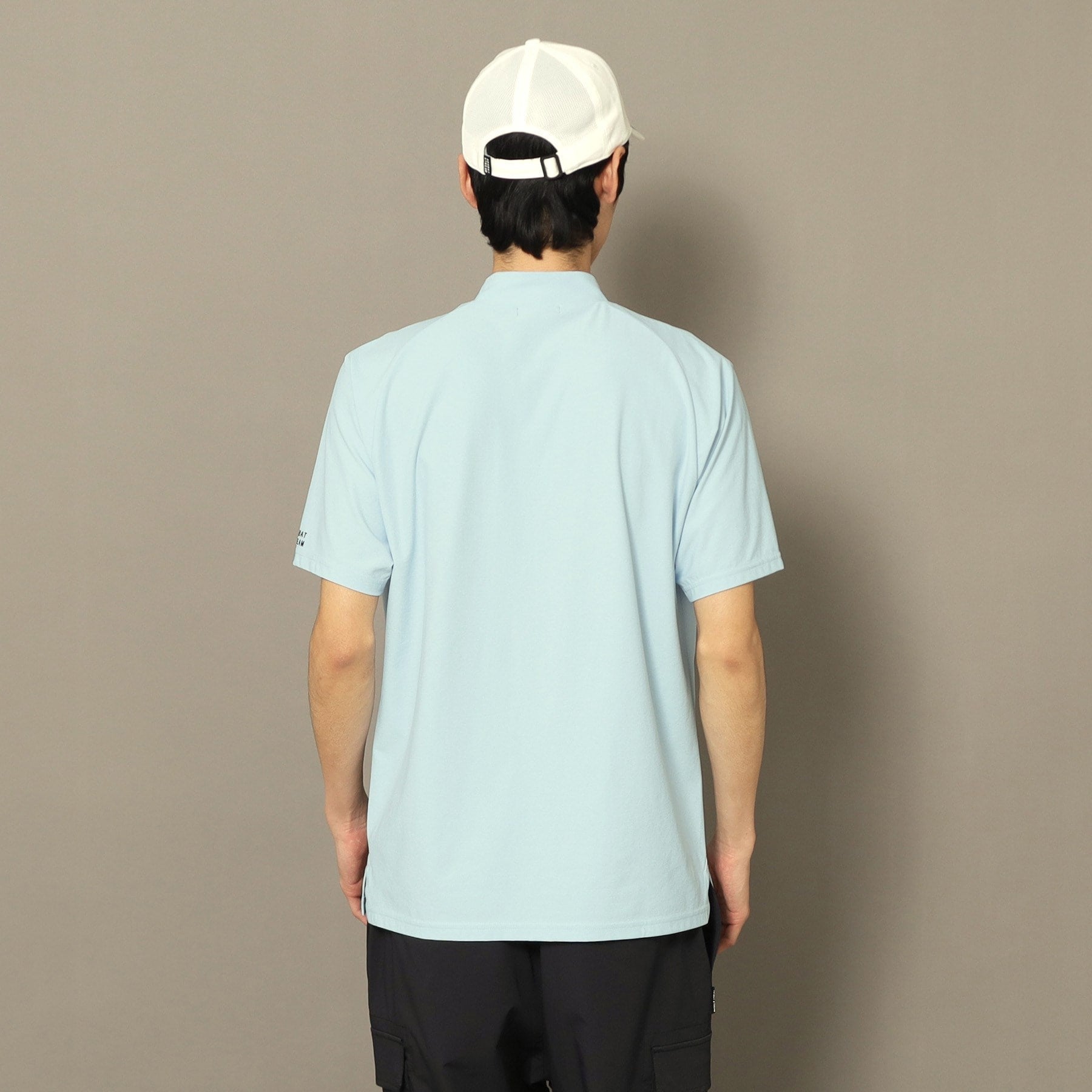 アダバット ストリーム ADABAT STREAM UVカット/吸水速乾 モックネックポケットT （ブラック(019)） ブラック(019)