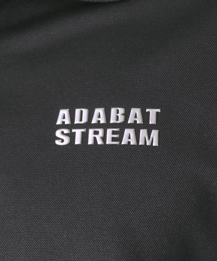 アダバット ストリーム ADABAT STREAM 【吸水速乾】UVシャダンカノコ半袖ポロシャツ （ブラック(019)） ブラック(019)