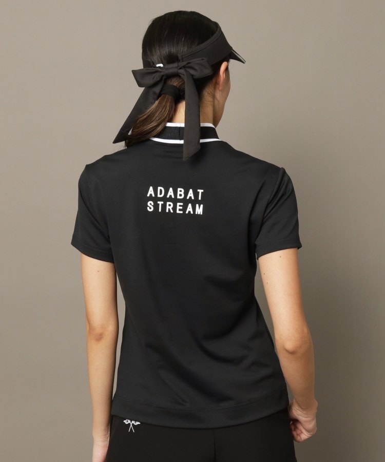 アダバット ストリーム ADABAT STREAM 【STREAM】バックロゴデザイン 半袖モックネックプルオーバー （ベージュ(052)） ベージュ(052)