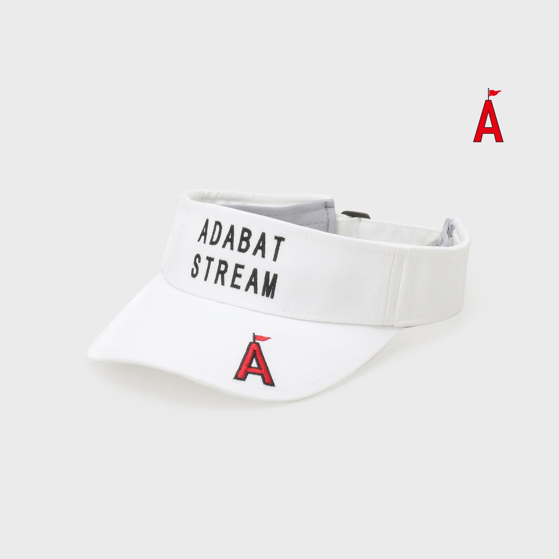 アダバット ストリーム ADABAT STREAM ADABAT STREAM ロゴバイザー （ホワイト(001)） ホワイト(001)