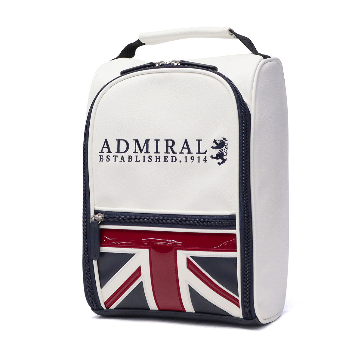 アドミラル Admiral シューズケース スポーツ メンズ レディース ゴルフ 靴 バッグ シューズバッグ 大人 シューズ入れ 靴入れ おしゃれ シューズ袋 ポーチ 大きめ シューズケーストラディショナル ADMZ3BE1 （トリコロール） トリコロール