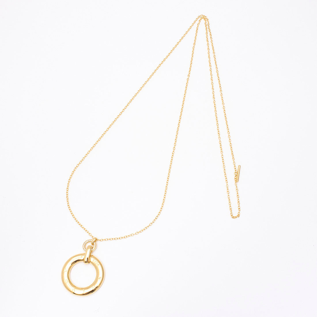 アガタ パリ AGATHA PARIS 19AW、C、45th、2wayネック、ロゴサークル、CZ （Crystal / gold） Crystal / gold