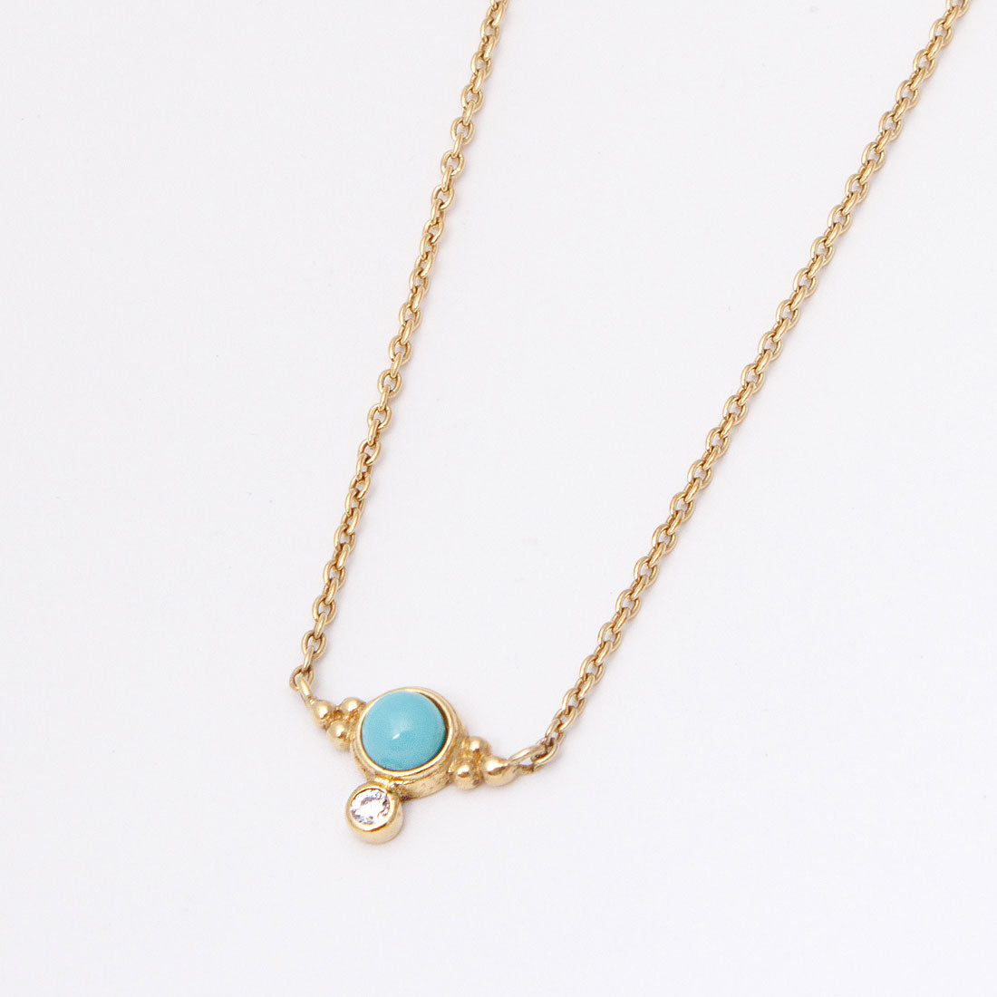 アガタ パリ AGATHA PARIS スカルプチュアル セットストーンズネックレス、スモールストーン、ターコイズ／ゴールド （Turquoise/Gold） Turquoise/Gold
