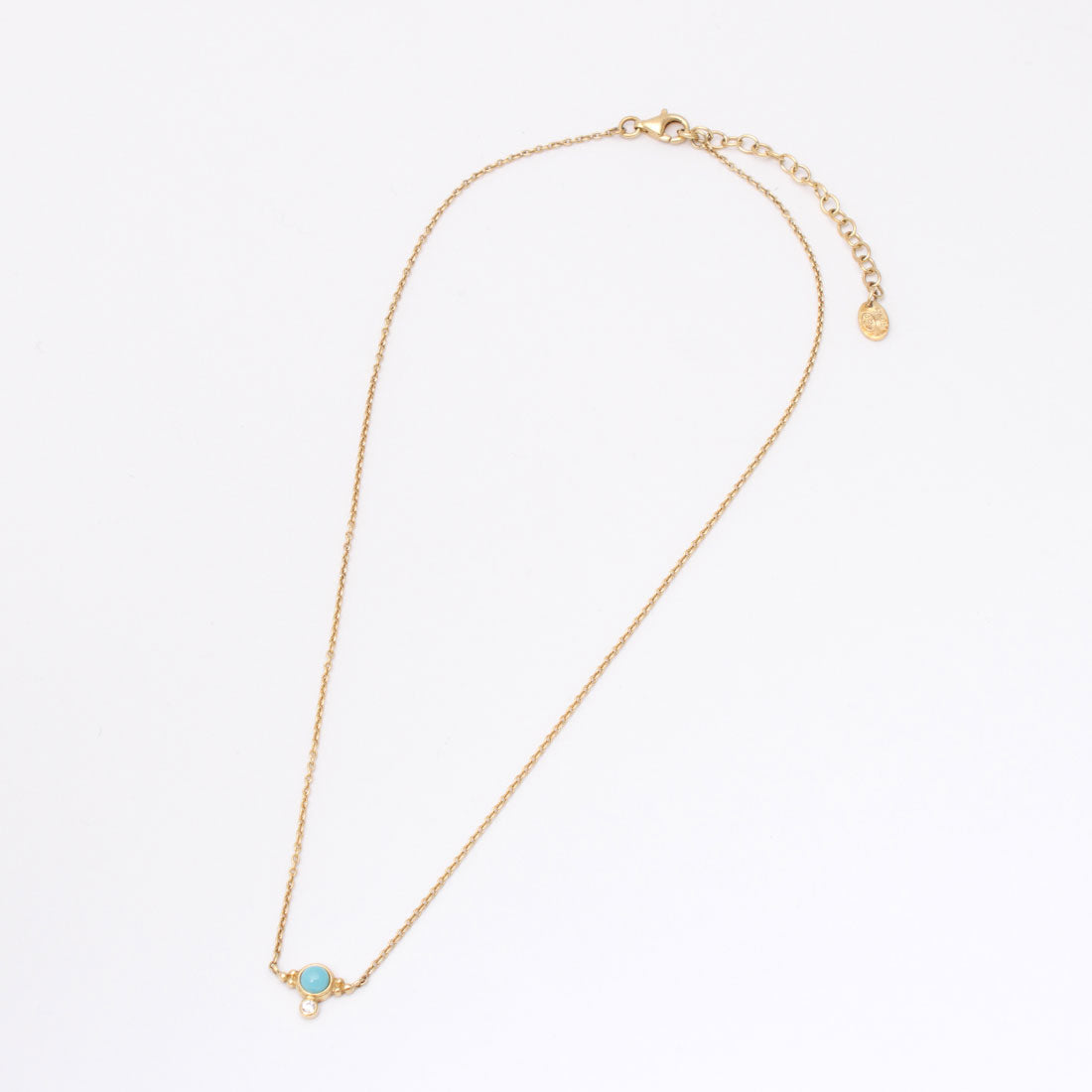 アガタ パリ AGATHA PARIS スカルプチュアル セットストーンズネックレス、スモールストーン、ターコイズ／ゴールド （Turquoise/Gold） Turquoise/Gold