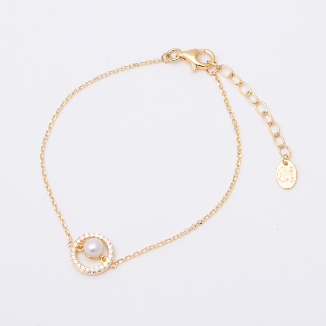 アガタ パリ AGATHA PARIS 20S、C、ダンシングパール、ブレス、CZ （Pearl/Gold） Pearl/Gold