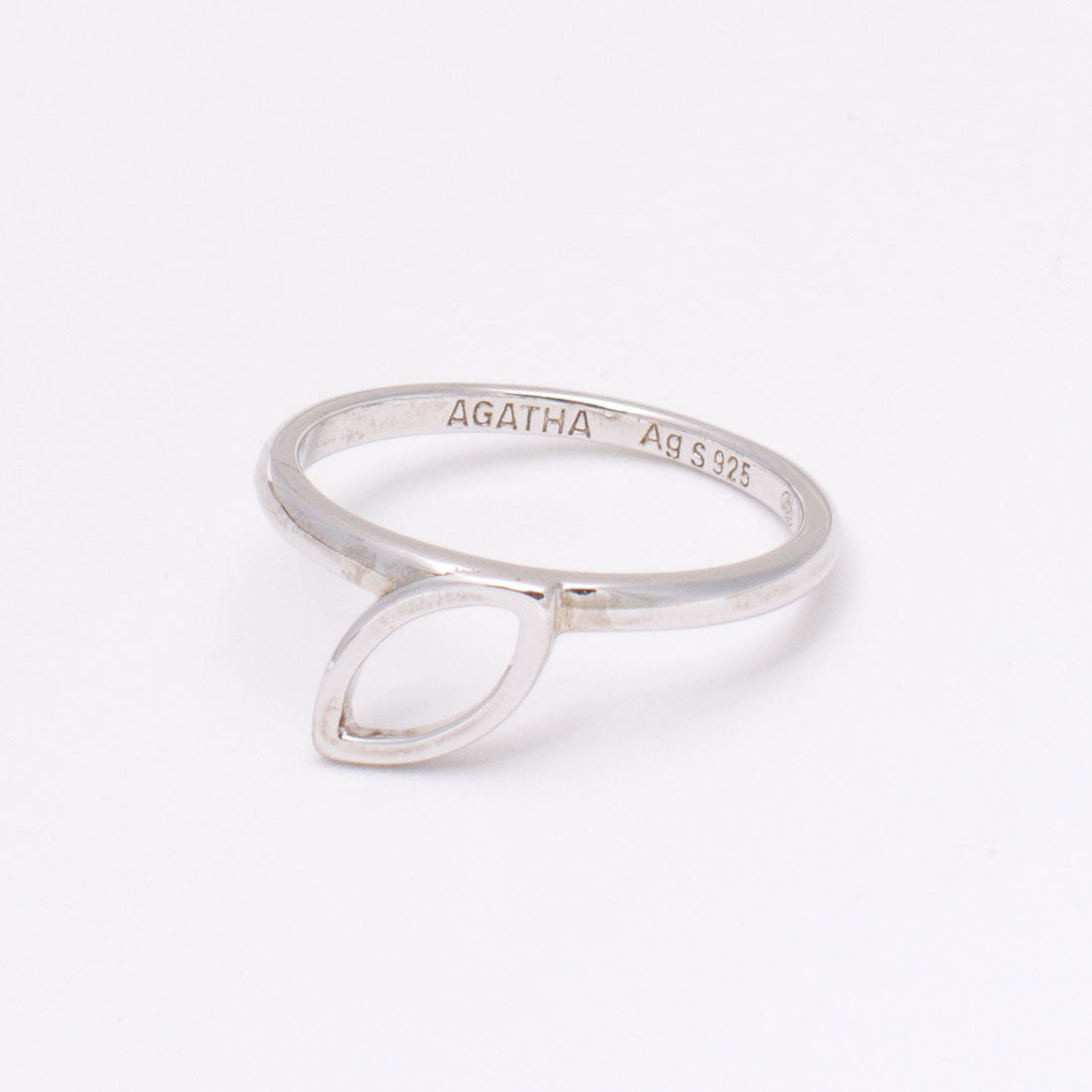 アガタ パリ AGATHA PARIS ディスクレフュイヤージュリング、カットリーフパターン、シルバー （Silver） Silver