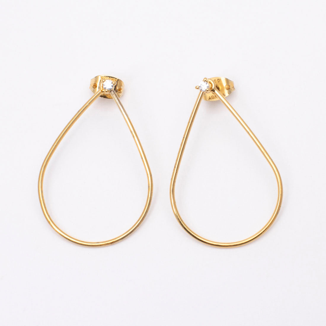 アガタ パリ AGATHA PARIS 19AW、C、マイスーパーチャームス、ドロップピアス、CZ （クリスタル／ゴールド） クリスタル／ゴールド