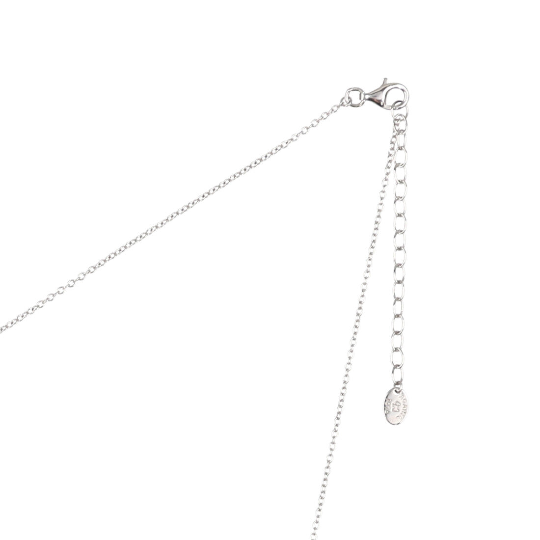 アガタ パリ AGATHA PARIS 19AW、C、45th、ネックレス、ロゴサークル、CZ （クリスタル／シルバー） クリスタル／シルバー