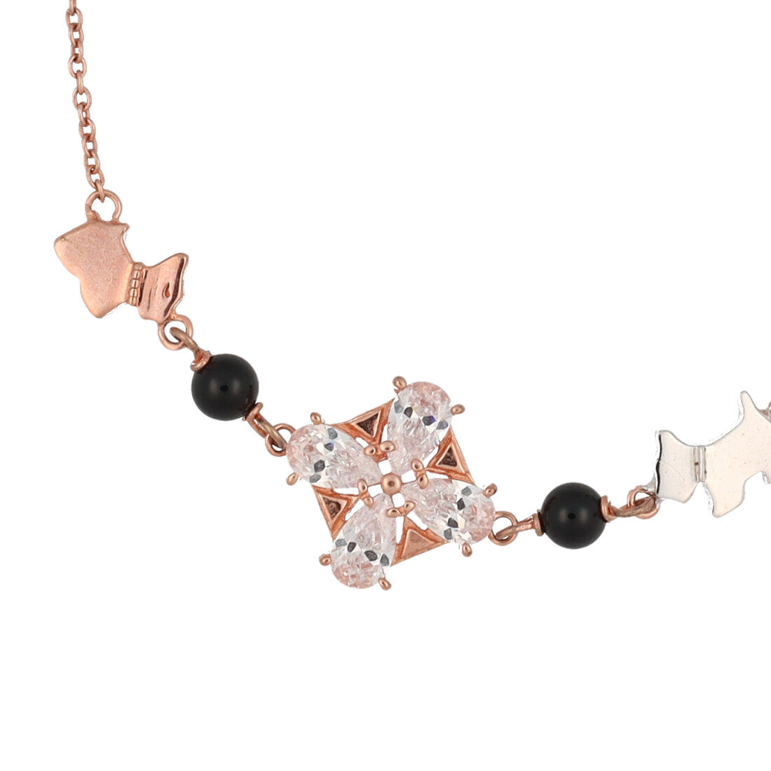 アガタ パリ AGATHA PARIS レディースコッティブレスレット、ラブ、ブラック・ピンク （ブラック／ピンク） ブラック／ピンク