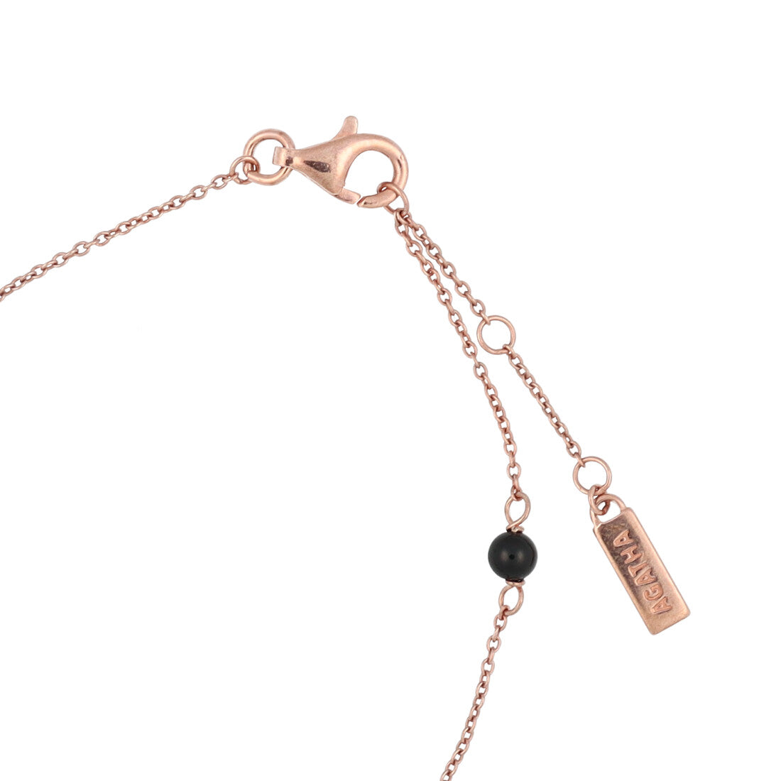 アガタ パリ AGATHA PARIS レディースコッティブレスレット、ラブ、ブラック・ピンク （ブラック／ピンク） ブラック／ピンク