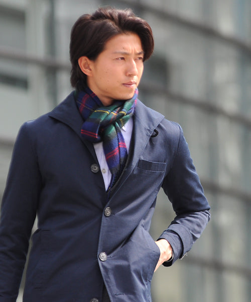 スペイド SPADE マフラー メンズ 日本製 国産 ストライプ  ストール リバーシブル レディース ユニセックス プレゼント クリスマス バレンタイン ギフト プチギフト