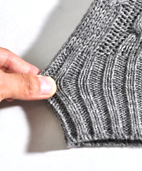 スペイド SPADE セーター メンズ Men's ニット knit タートルネック ハイネック ボリュームネック ケーブル編み ケーブル 無地 ニットセーター