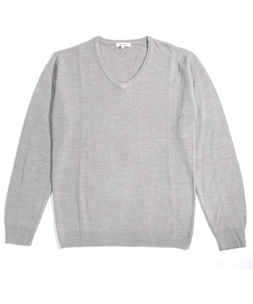 スペイド SPADE ニットknitメンズMen's無地カットソーカシミアタッチVネックニットソーセーターsweaterスエーターきれいめブラックグレー