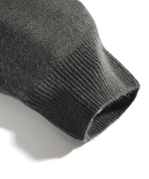 スペイド SPADE ニットknitメンズMen's無地カットソーカシミアタッチVネックニットソーセーターsweaterスエーターきれいめブラックグレー