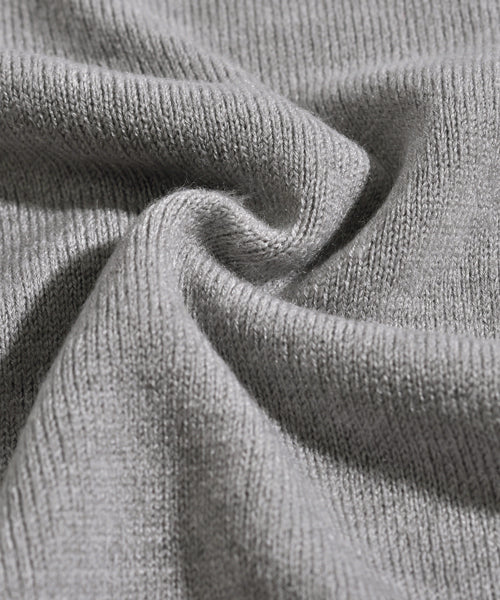 スペイド SPADE ニットknitメンズMen's無地カットソーカシミアタッチVネックニットソーセーターsweaterスエーターきれいめブラックグレー