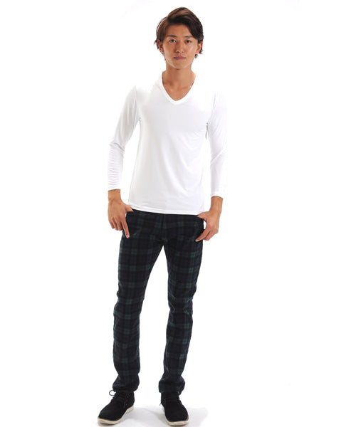 スペイド SPADE あったか 裏起毛2280 カットソー メンズ あったかインナー Tシャツ カットソー Uネック Vネック タートルネック 長袖 インナー ロングTシャツ ティー