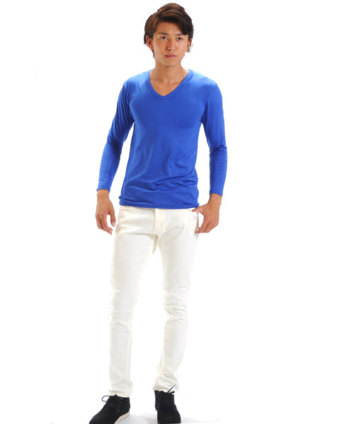 スペイド SPADE あったか 裏起毛2280 カットソー メンズ あったかインナー Tシャツ カットソー Uネック Vネック タートルネック 長袖 インナー ロングTシャツ ティー